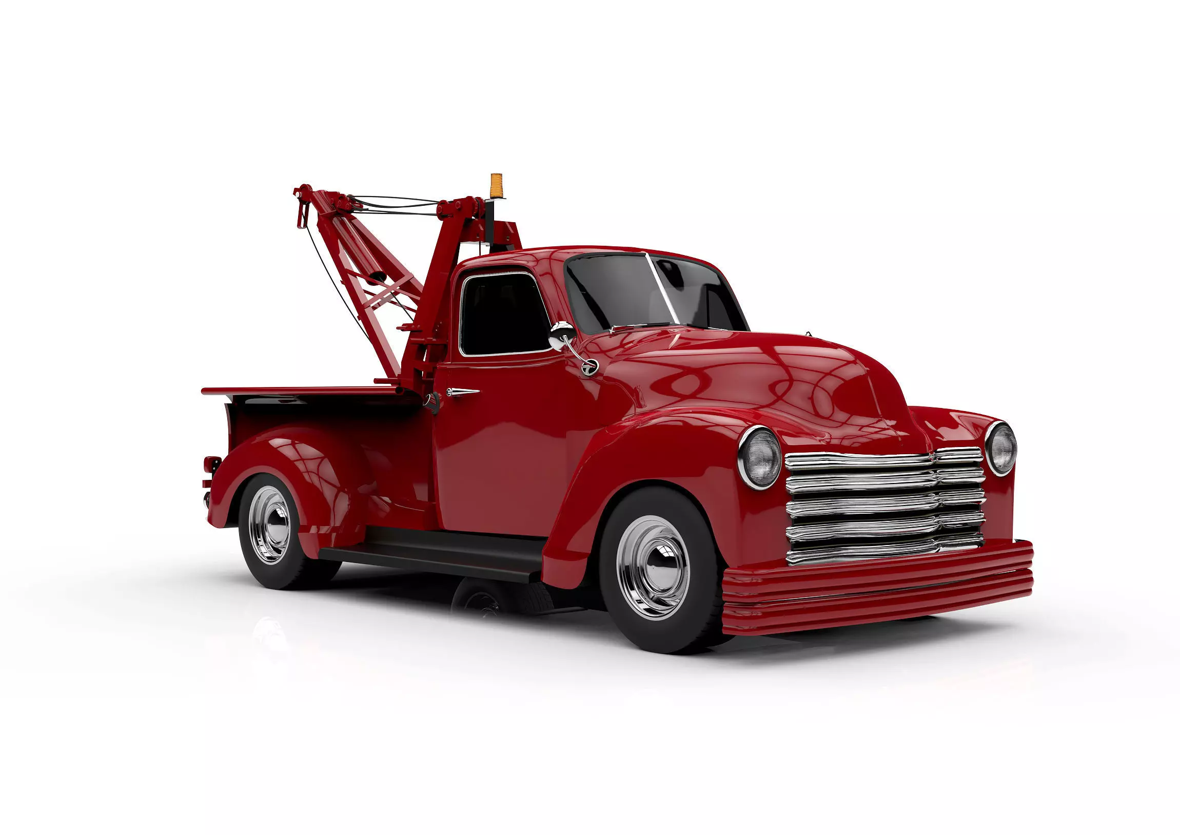 1953 CHEVROLET WRECKER 3100 TOW TRUCK  3D model_0