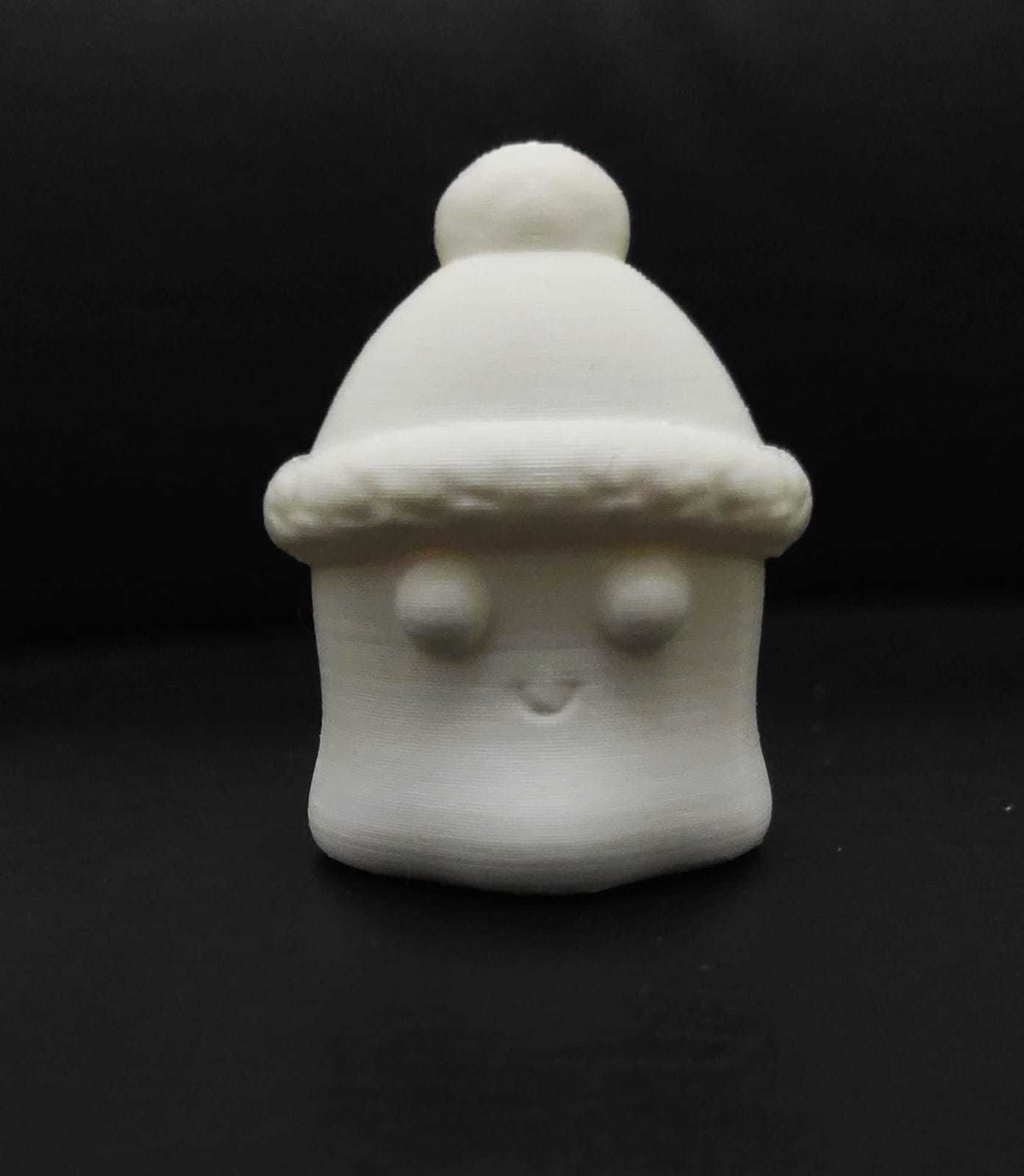 Ghost Winter Cap 3D print model_3
