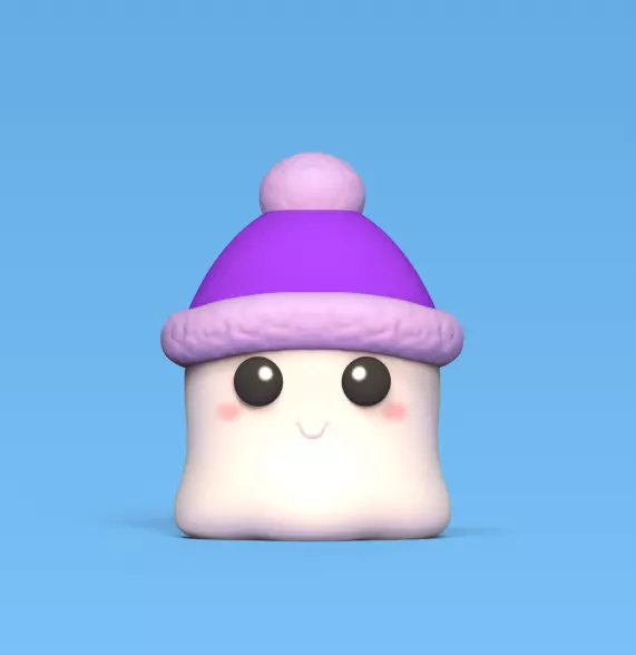 Ghost Winter Cap 3D print model_0