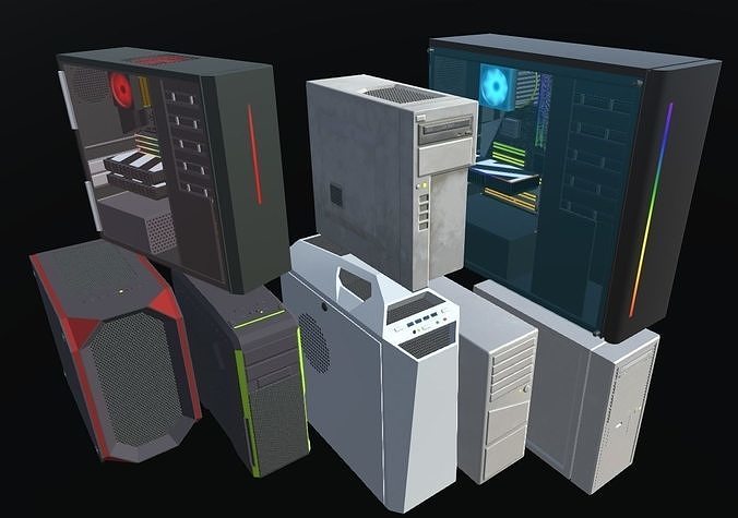 Ultimate Gamer Room Low-poly 3D model 7