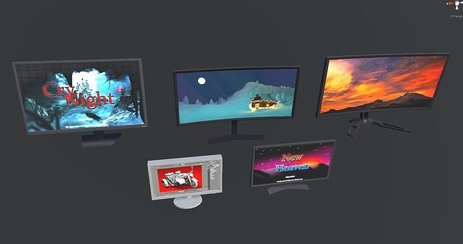Ultimate Gamer Room Low-poly 3D model 5
