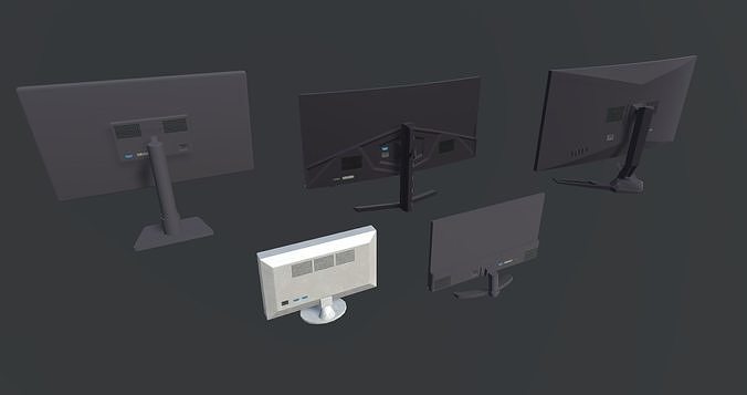 Ultimate Gamer Room Low-poly 3D model 6