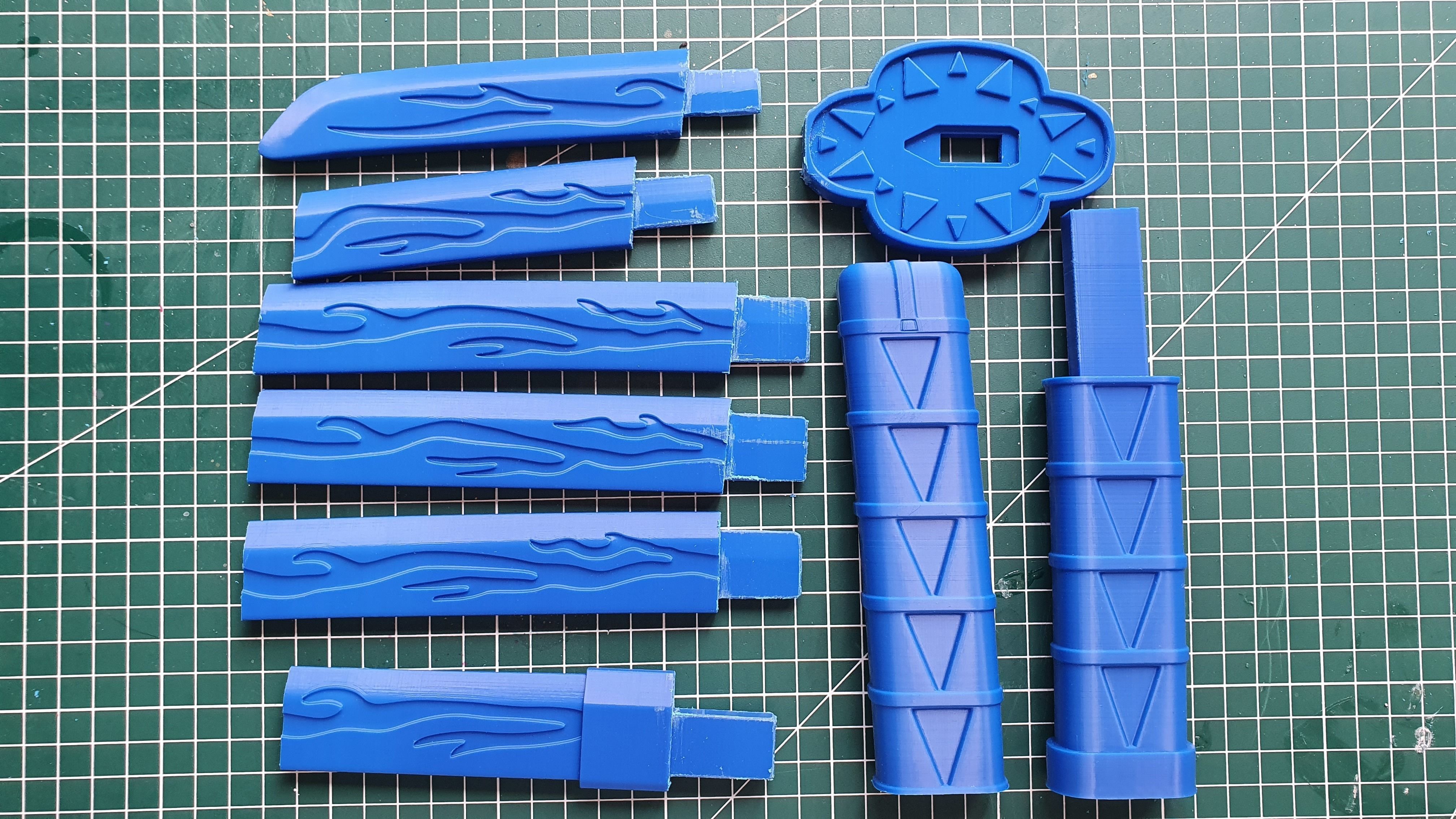 Zenitsu Nichirin Katana - - Demon - Slayer -- 3D Print Ready 3D print model_3