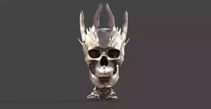 Dragon Crown scull King head 1