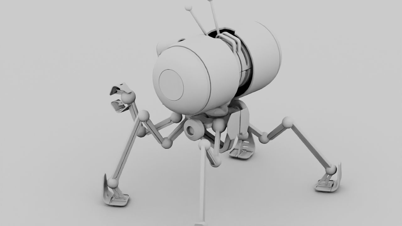 NANO BOT rigged character 3D model_19