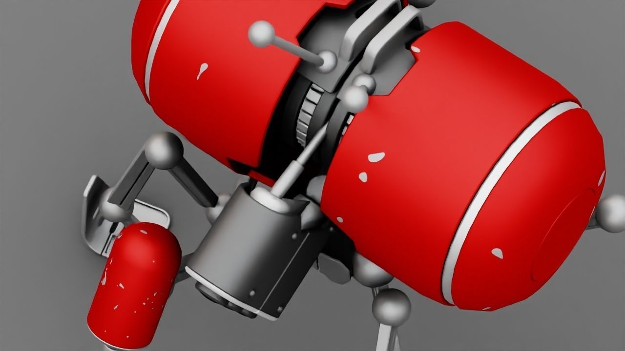 NANO BOT rigged character 3D model_8