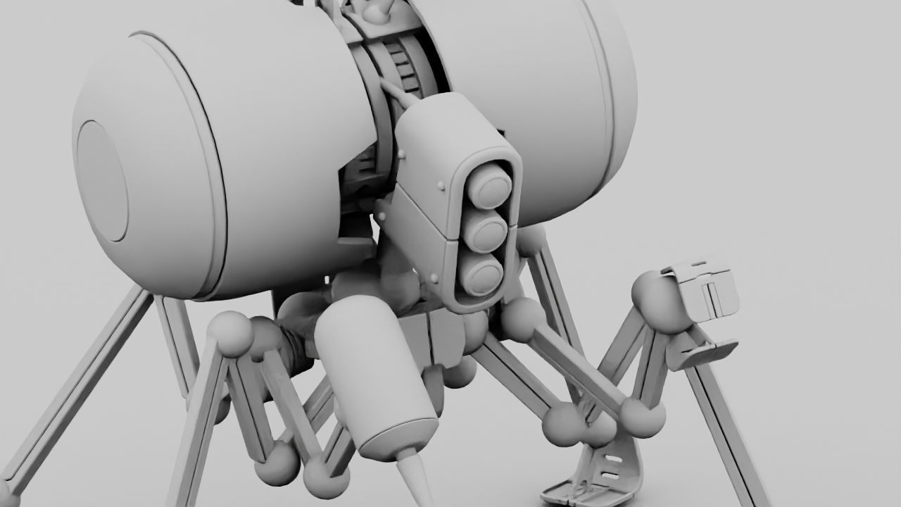 NANO BOT rigged character 3D model_22