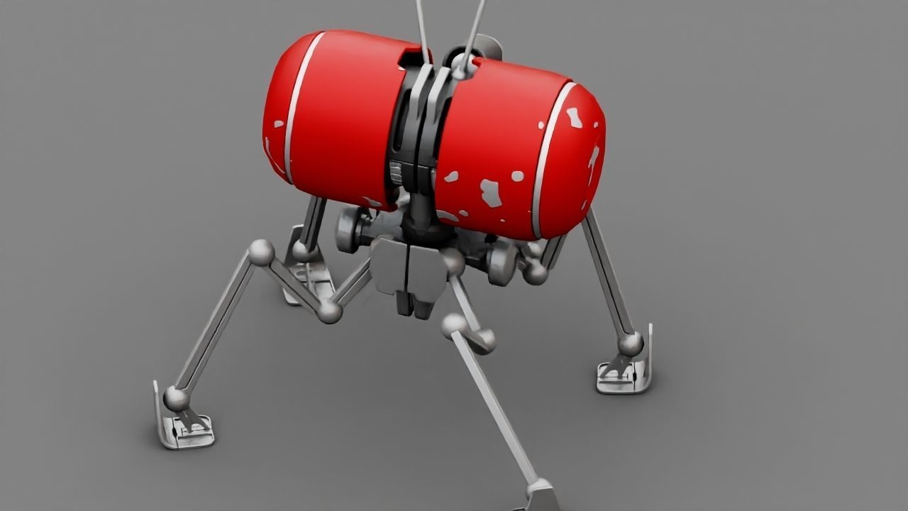 NANO BOT rigged character 3D model_13