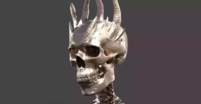 Dragon Crown scull King head 2