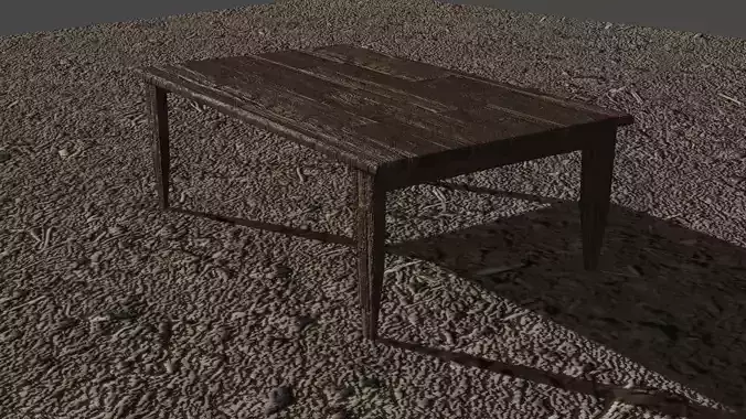 Realistic Wooden Table