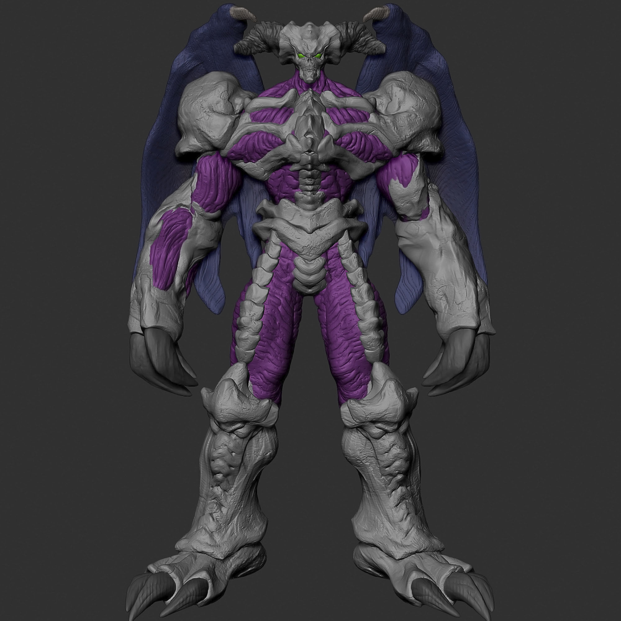 Summoned skull 3D print model yu-gi-oh 3D print model_1