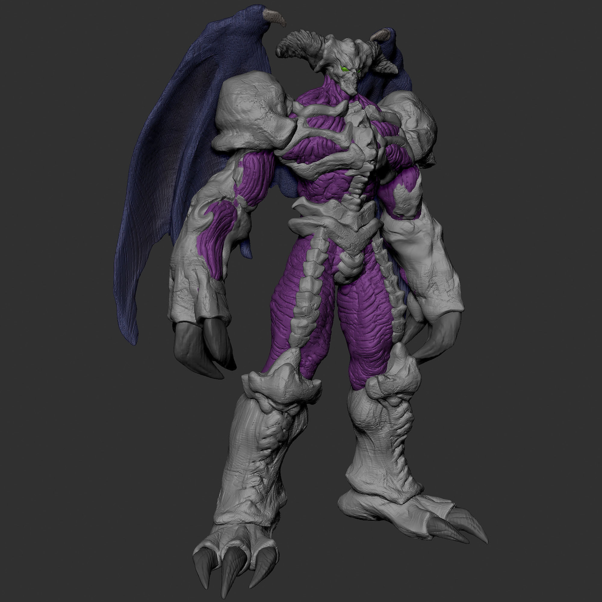 Summoned skull 3D print model yu-gi-oh 3D print model_3