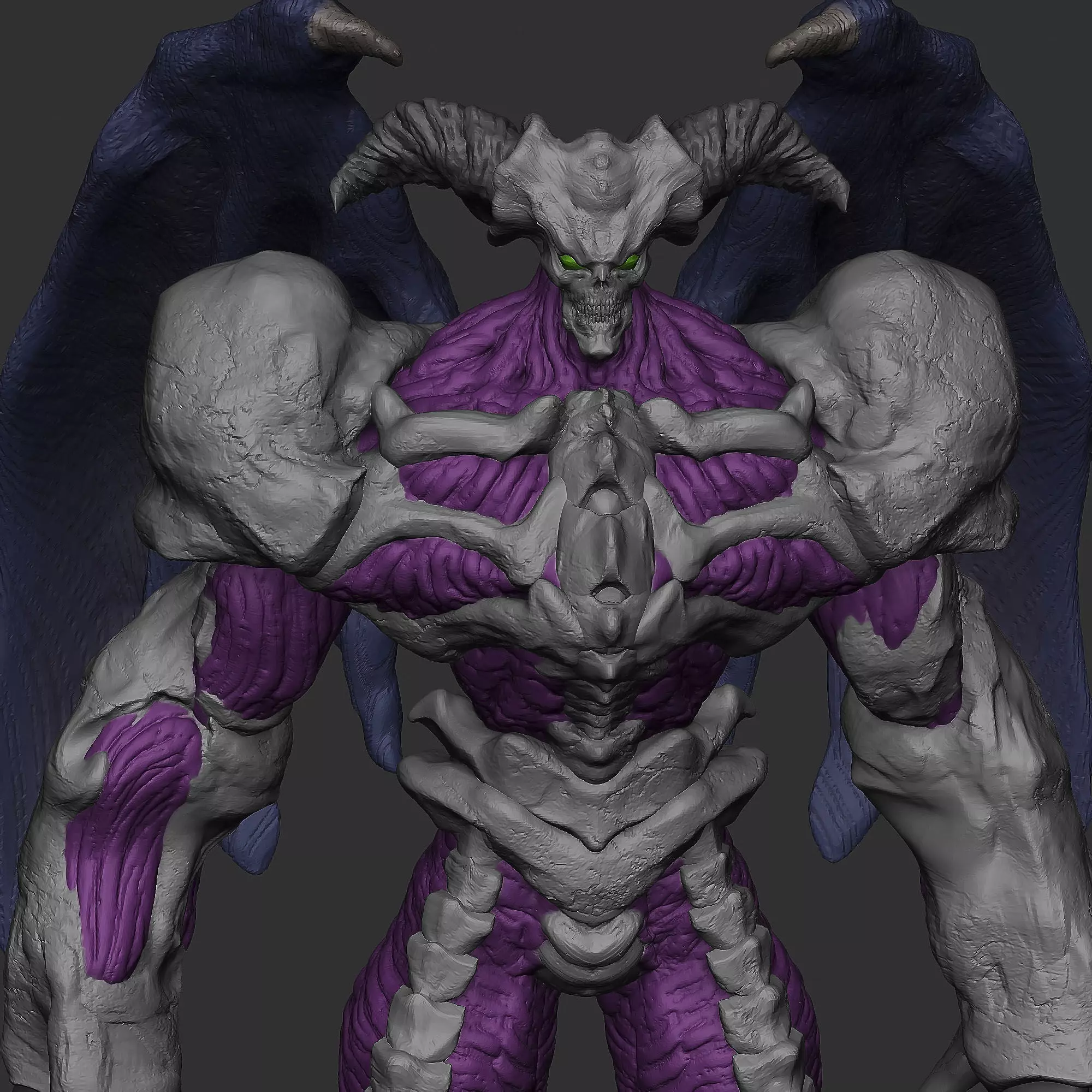 Summoned skull 3D print model yu-gi-oh 3D print model_0