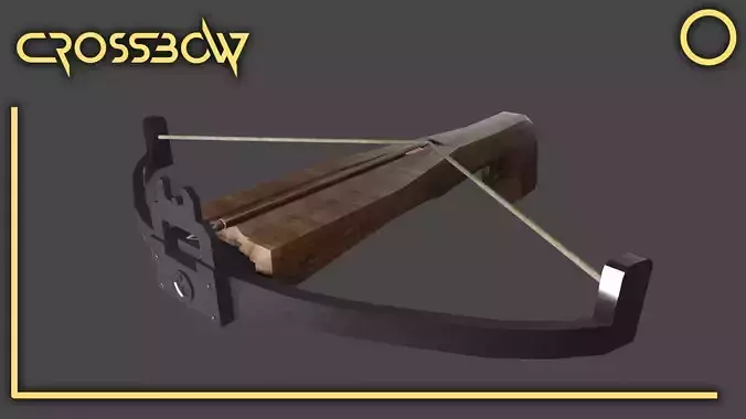 Crossbow And Arrow Free low-poly 3D model