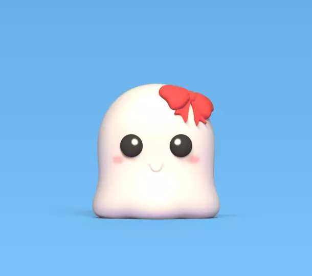 Ghost Hair Bow 3D print model