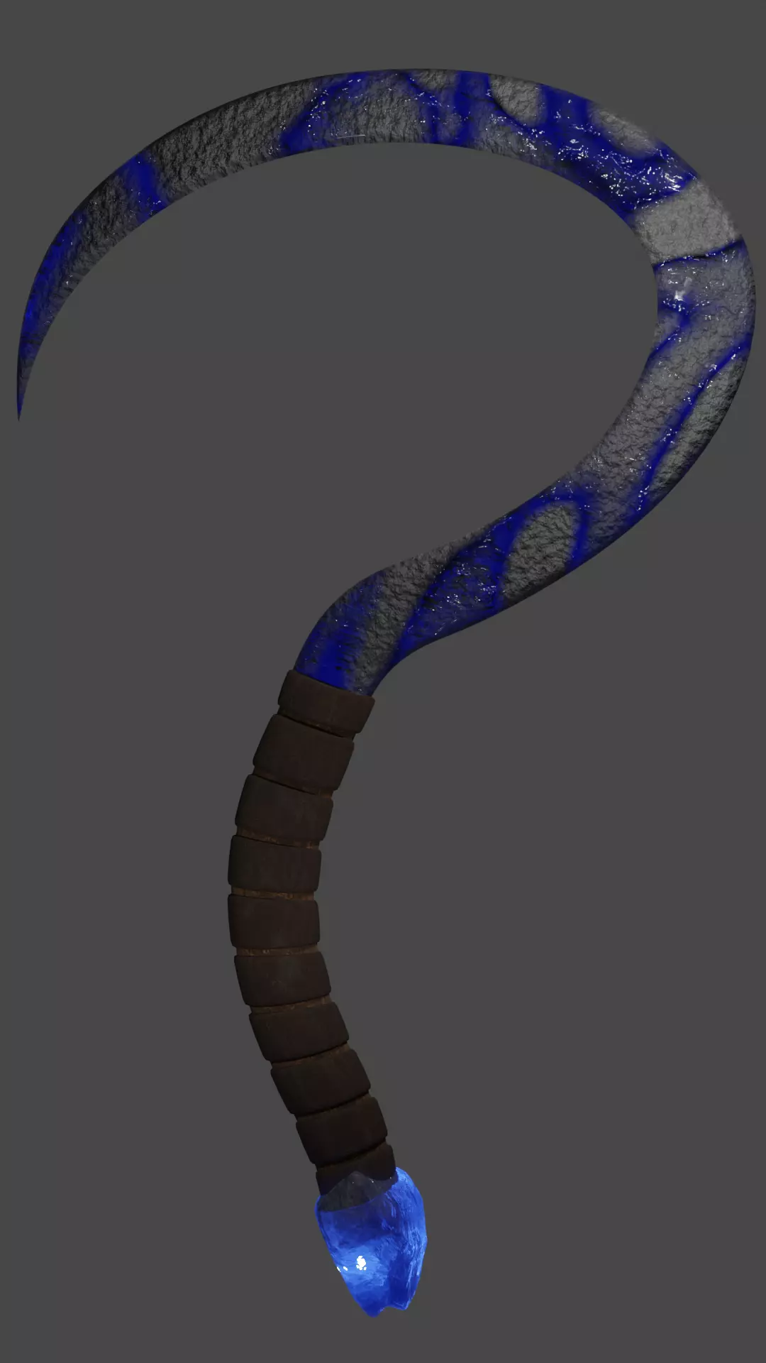 Cronus Sickle - Blue 3D model_0