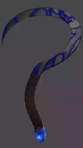 Cronus Sickle - Blue 3D model