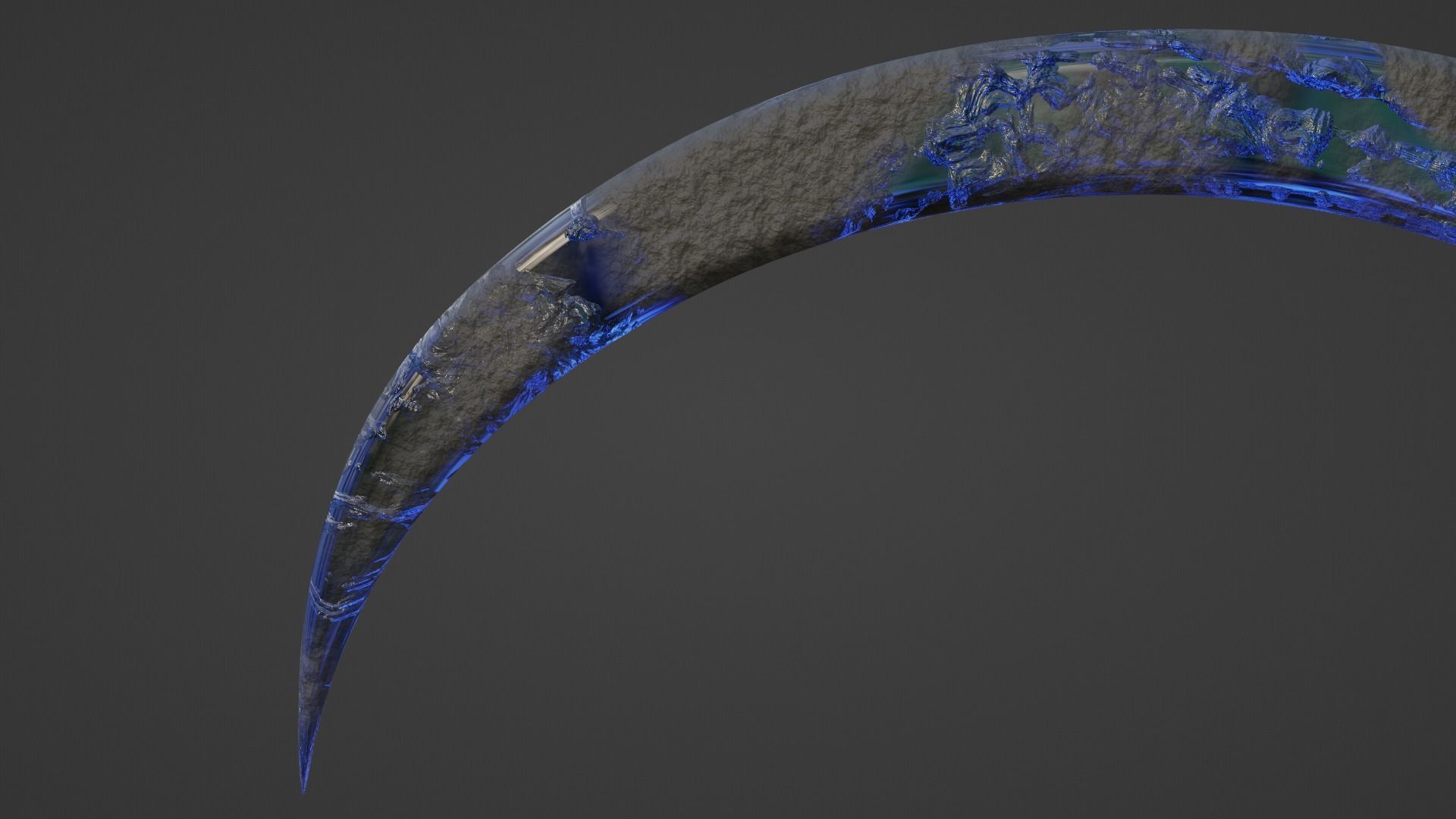 Cronus Sickle - Blue 3D model_4