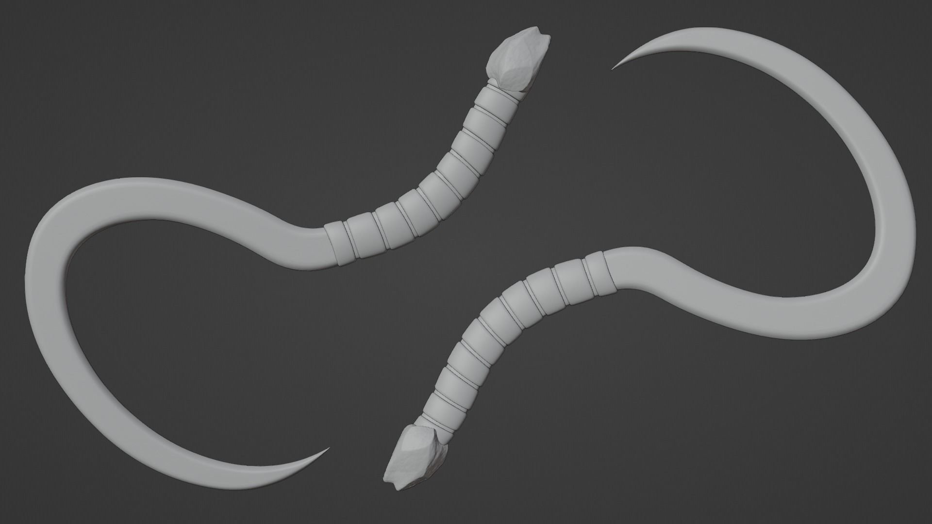 Cronus Sickle - Blue 3D model_2