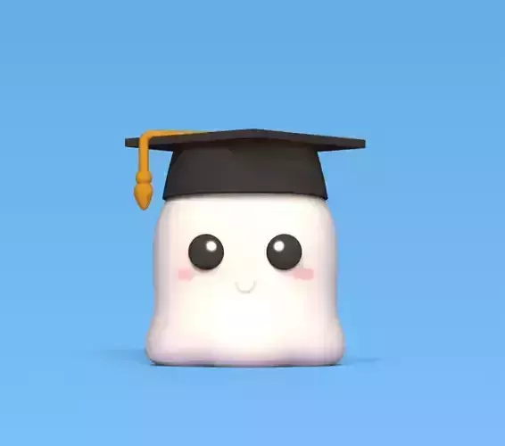 Ghost Graduate 3D print model