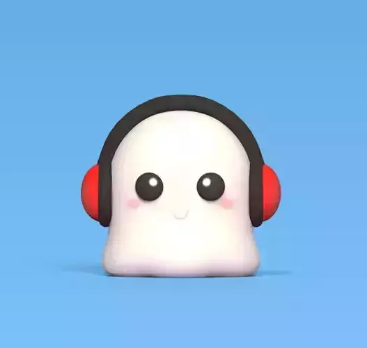 Ghost Headphone 3D print model