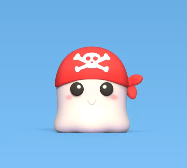 Ghost Pirate 3D print model_0