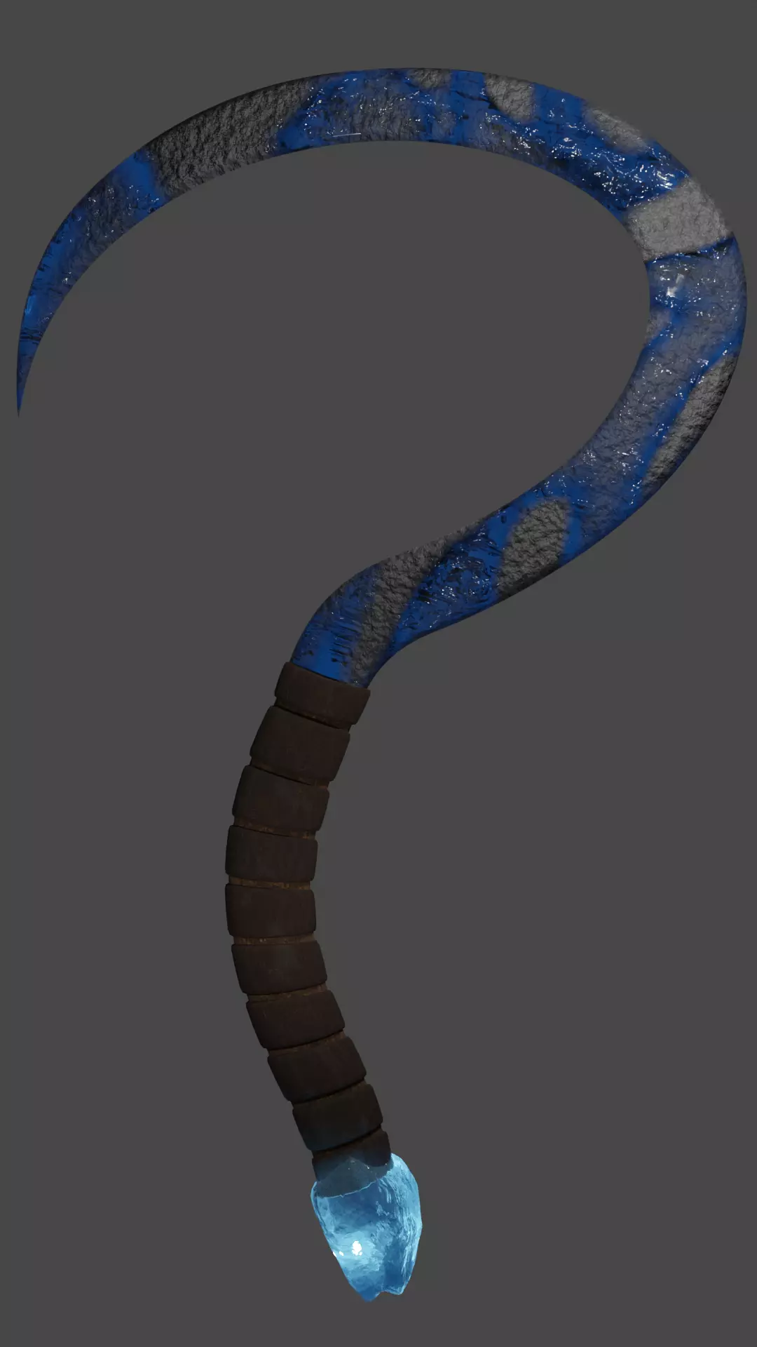 Cronus Sickle - Light Blue 3D model_0