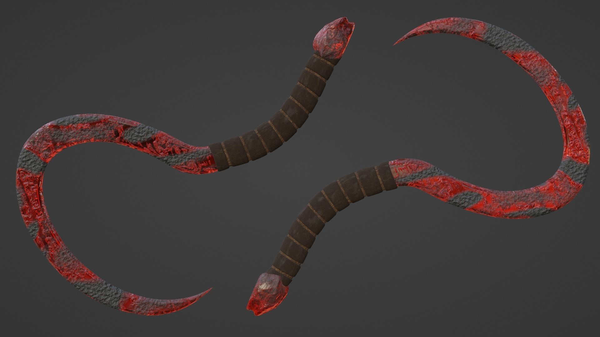 Cronus Sickle - Red 3D model_1