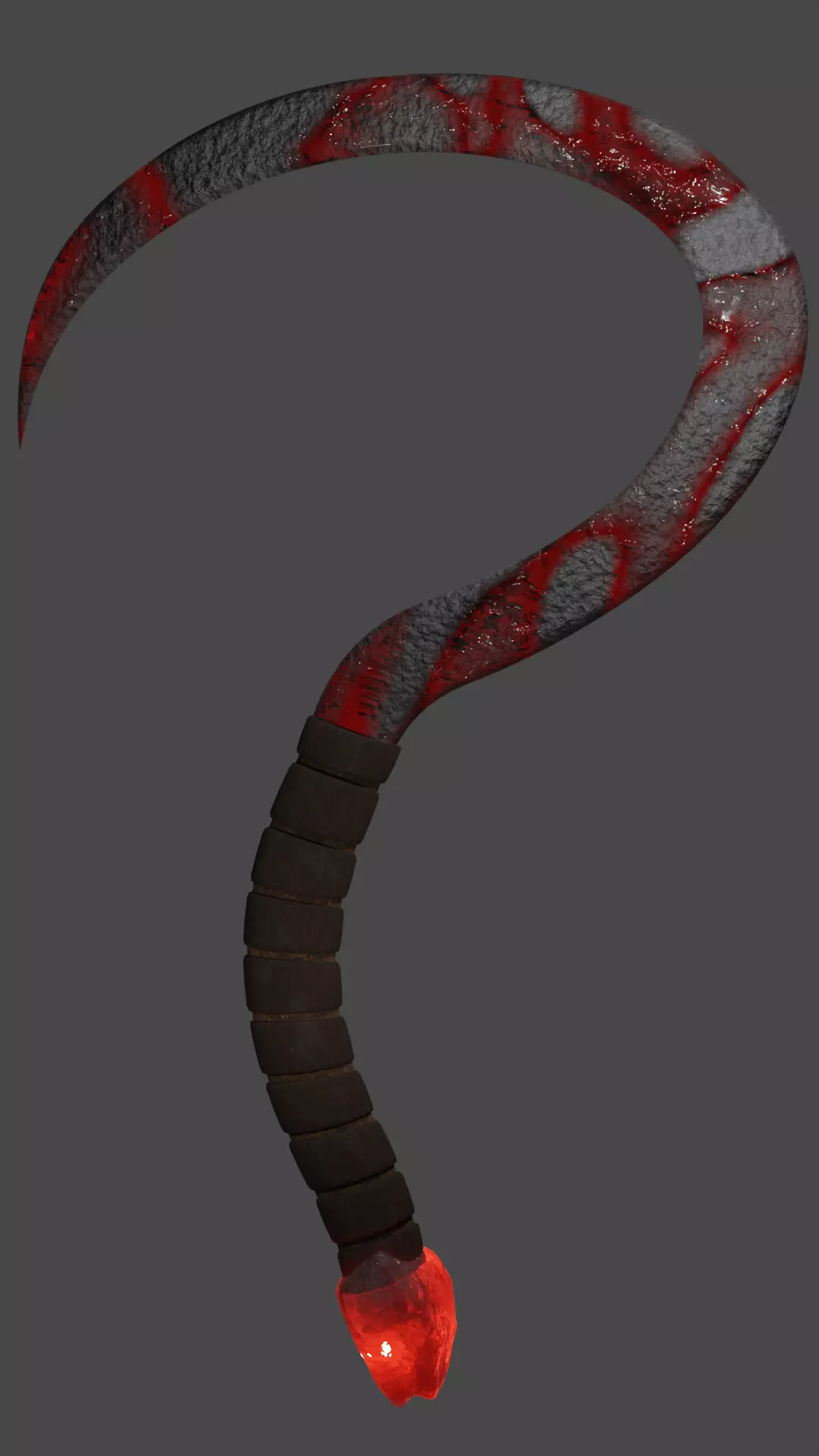 Cronus Sickle - Red 3D model_0