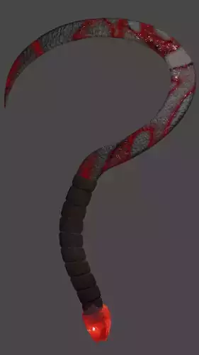Cronus Sickle - Red 3D model