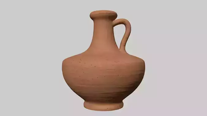 Antique clay jug 02
