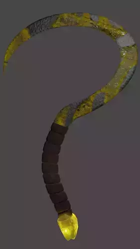 Cronus Sickle - Yellow 3D model