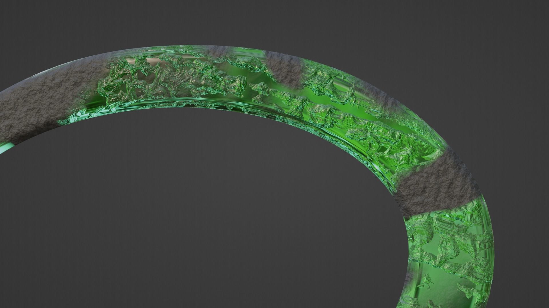 Cronus SIckle - Green 3D model_7