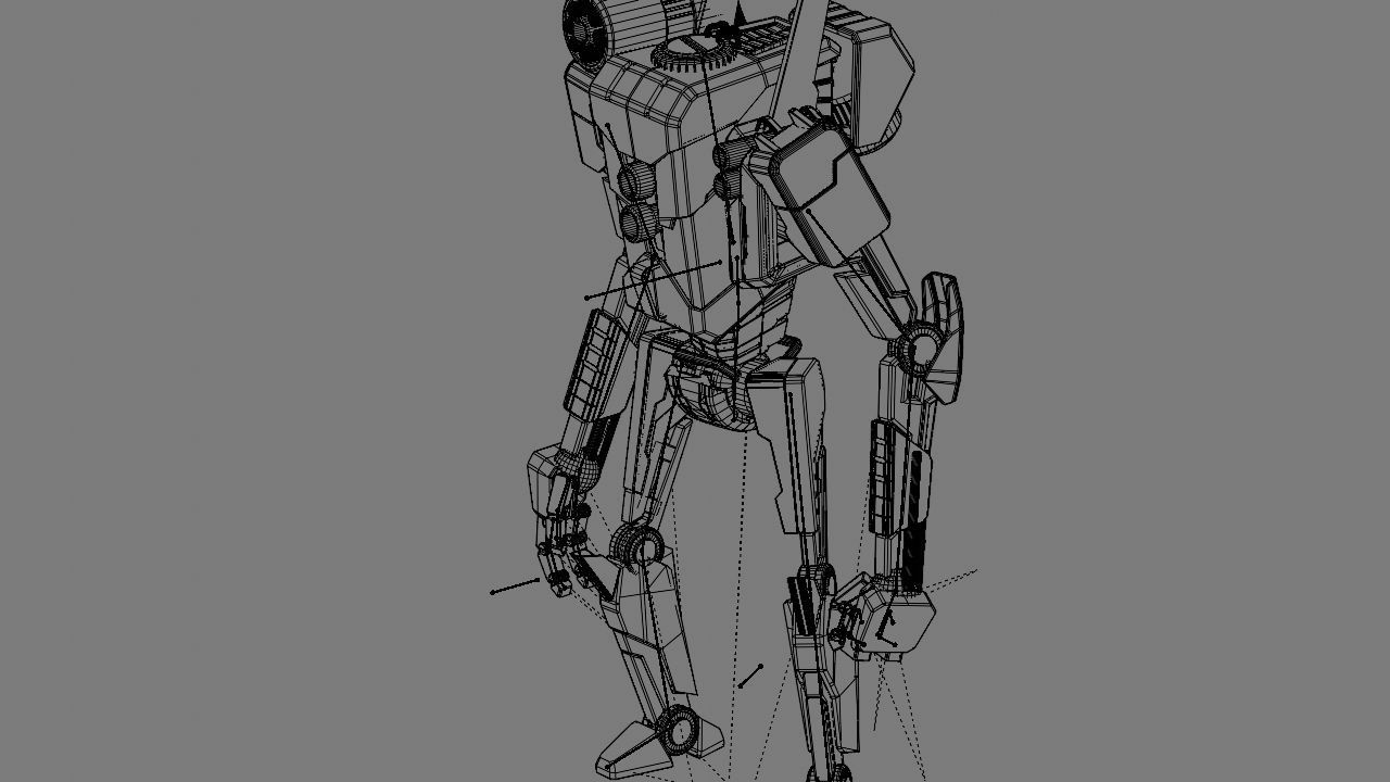 COMBAT DROID rigged character 3D model_24