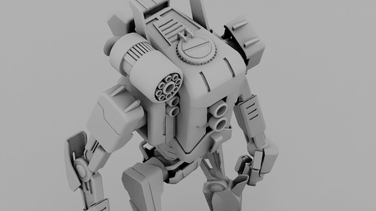 COMBAT DROID rigged character 3D model_21