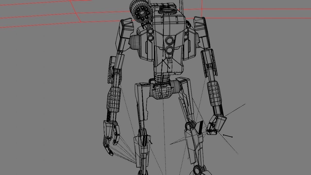 COMBAT DROID rigged character 3D model_23