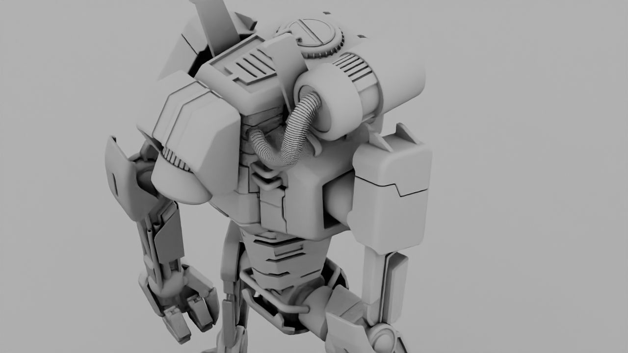 COMBAT DROID rigged character 3D model_20