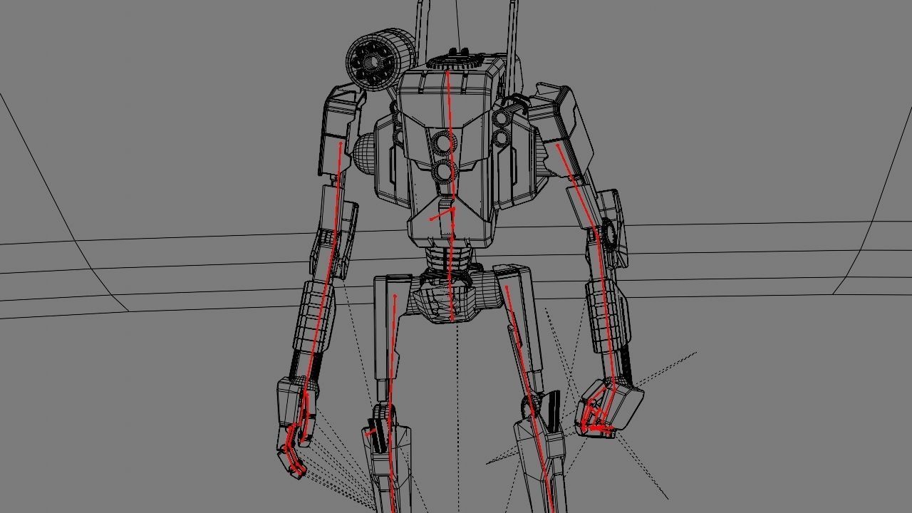 COMBAT DROID rigged character 3D model_27