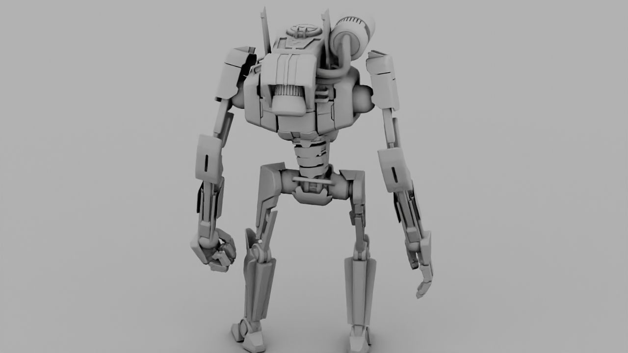 COMBAT DROID rigged character 3D model_19