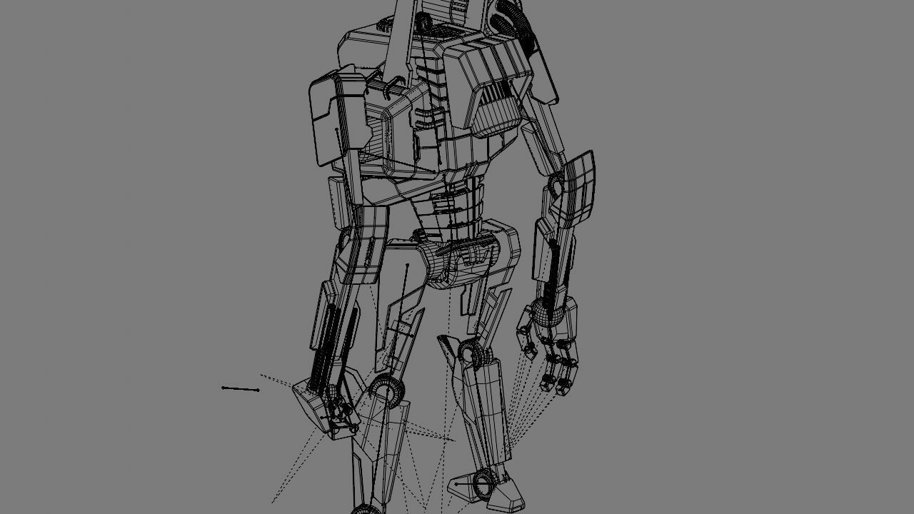 COMBAT DROID rigged character 3D model_25