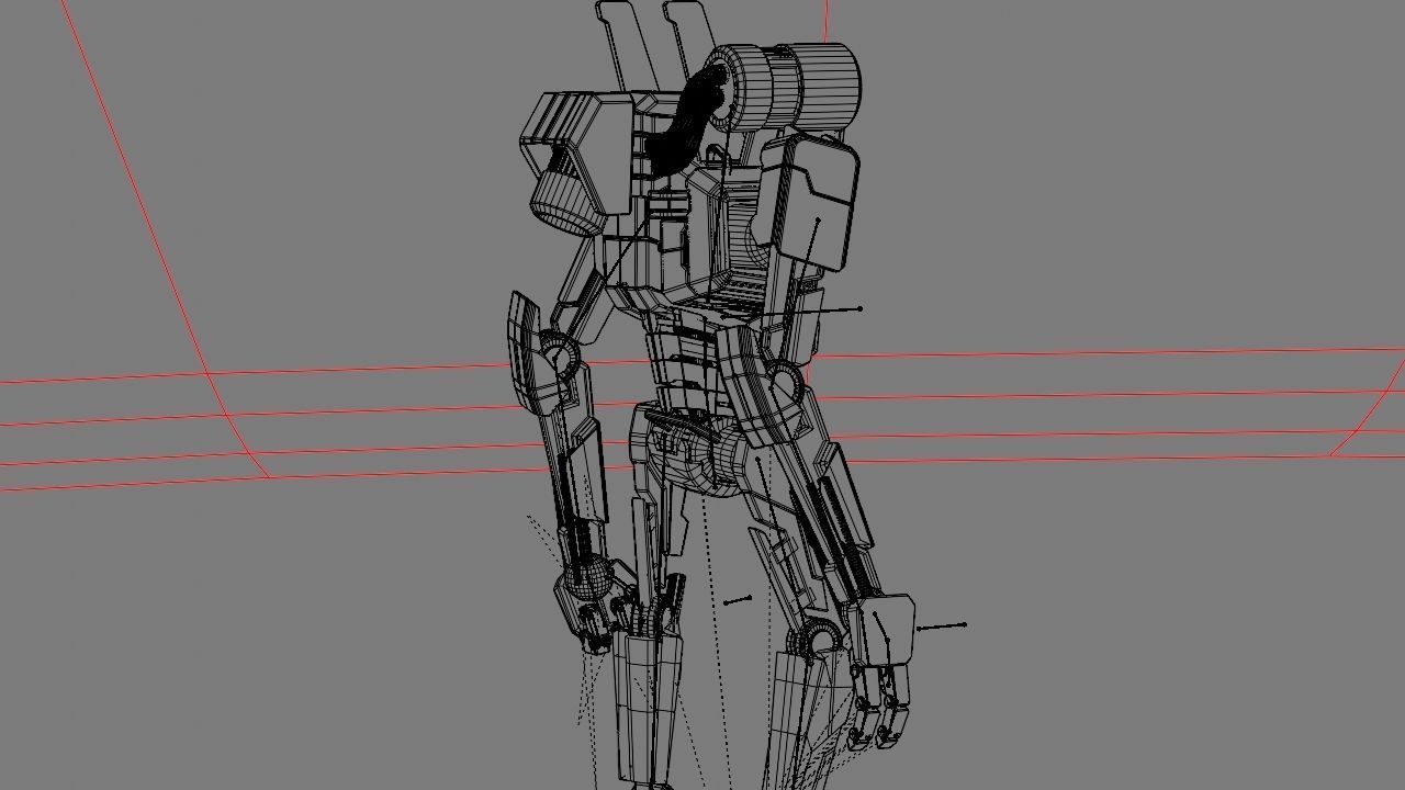 COMBAT DROID rigged character 3D model_26