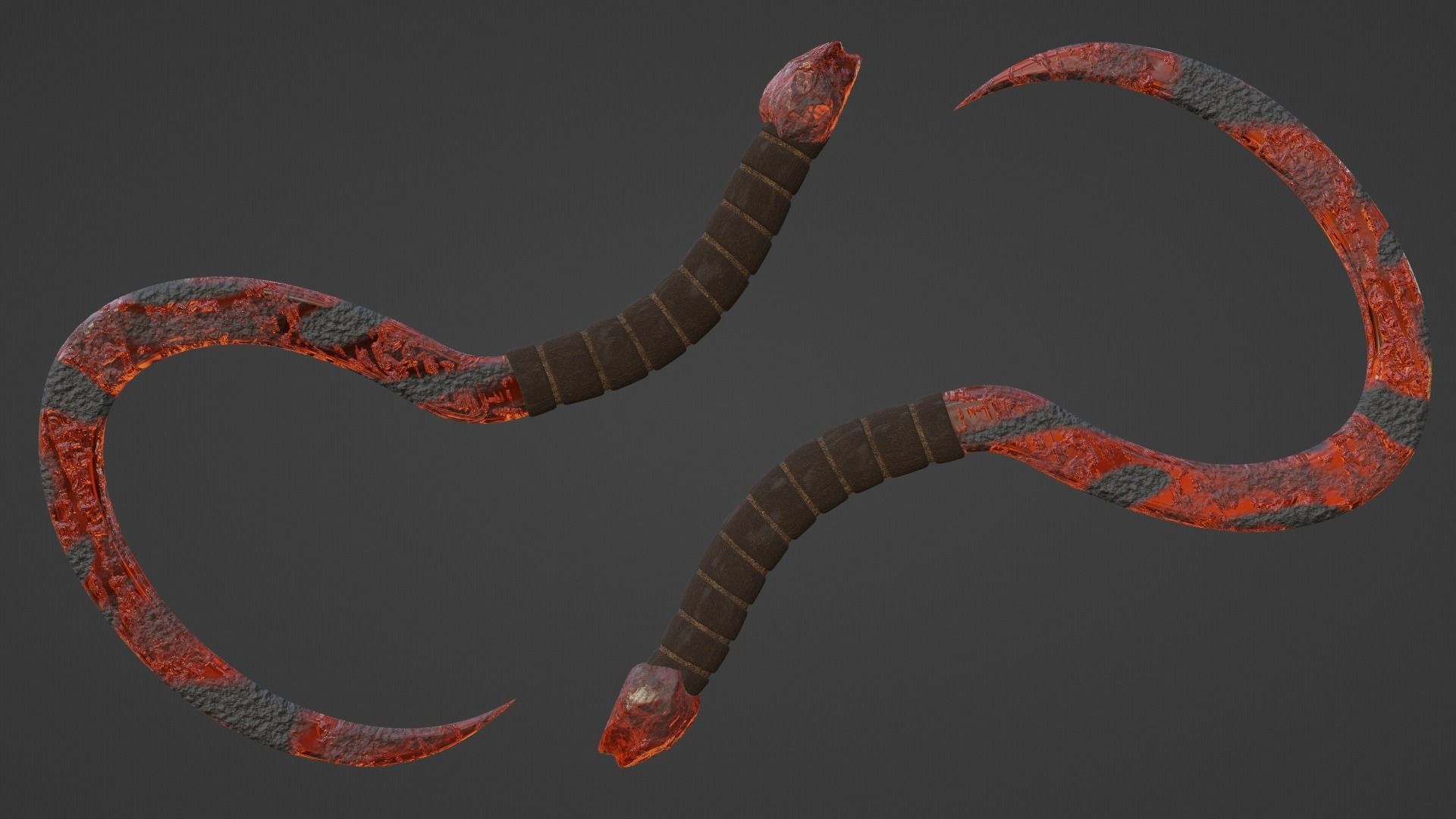 Cronus Sickle - Orange 3D model_1