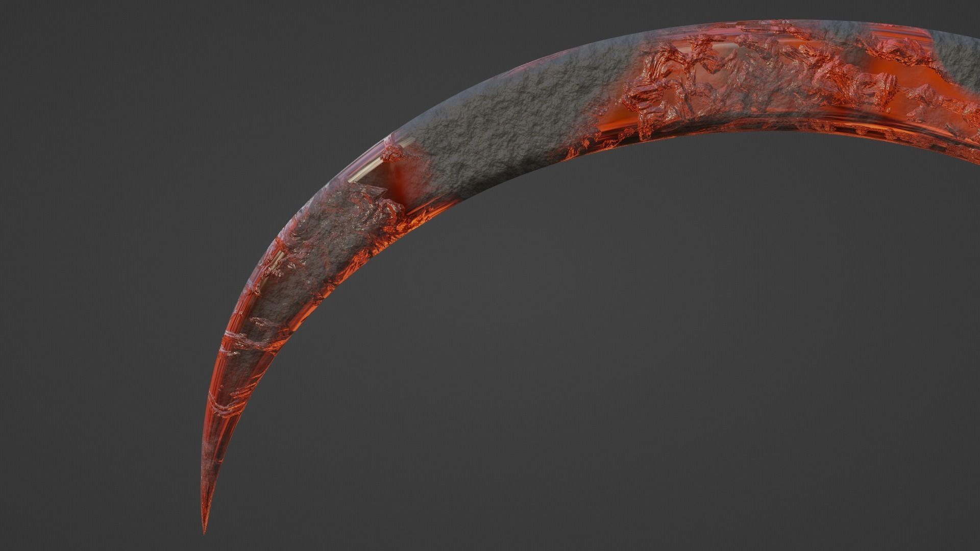 Cronus Sickle - Orange 3D model_4