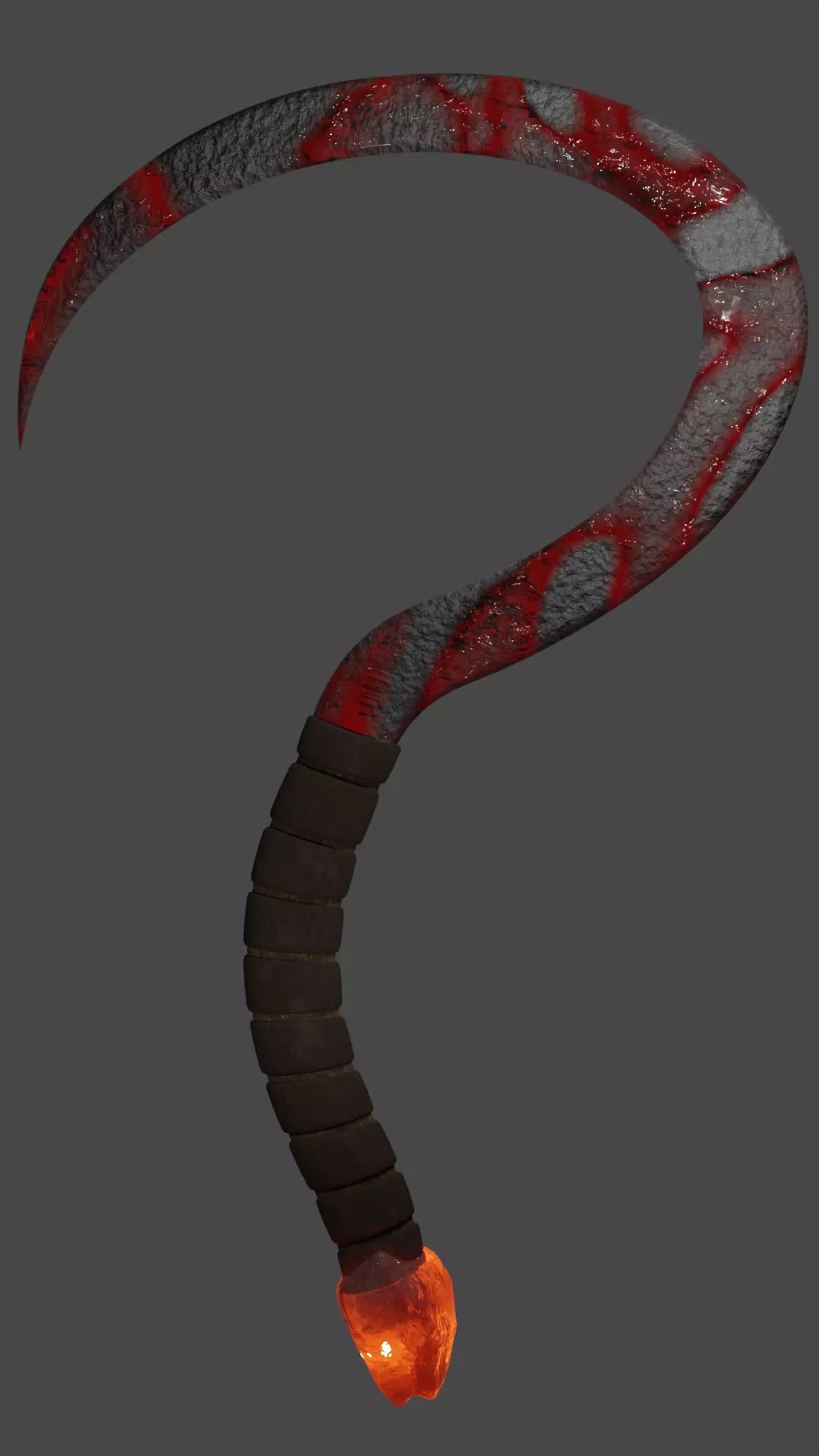 Cronus Sickle - Orange 3D model_0