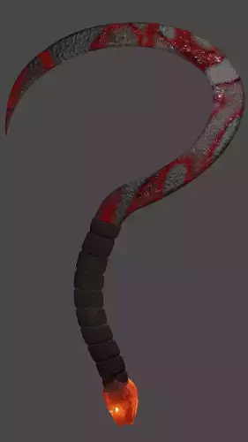Cronus Sickle - Orange 3D model