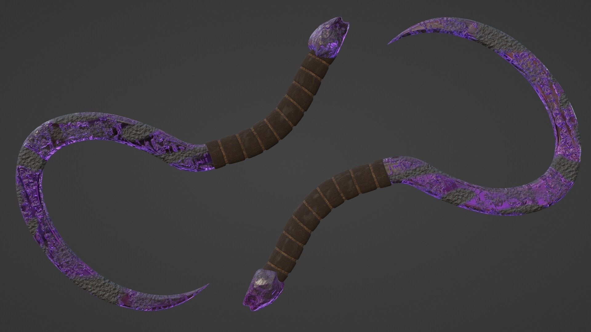Cronus Sickle - Purple 3D model_1
