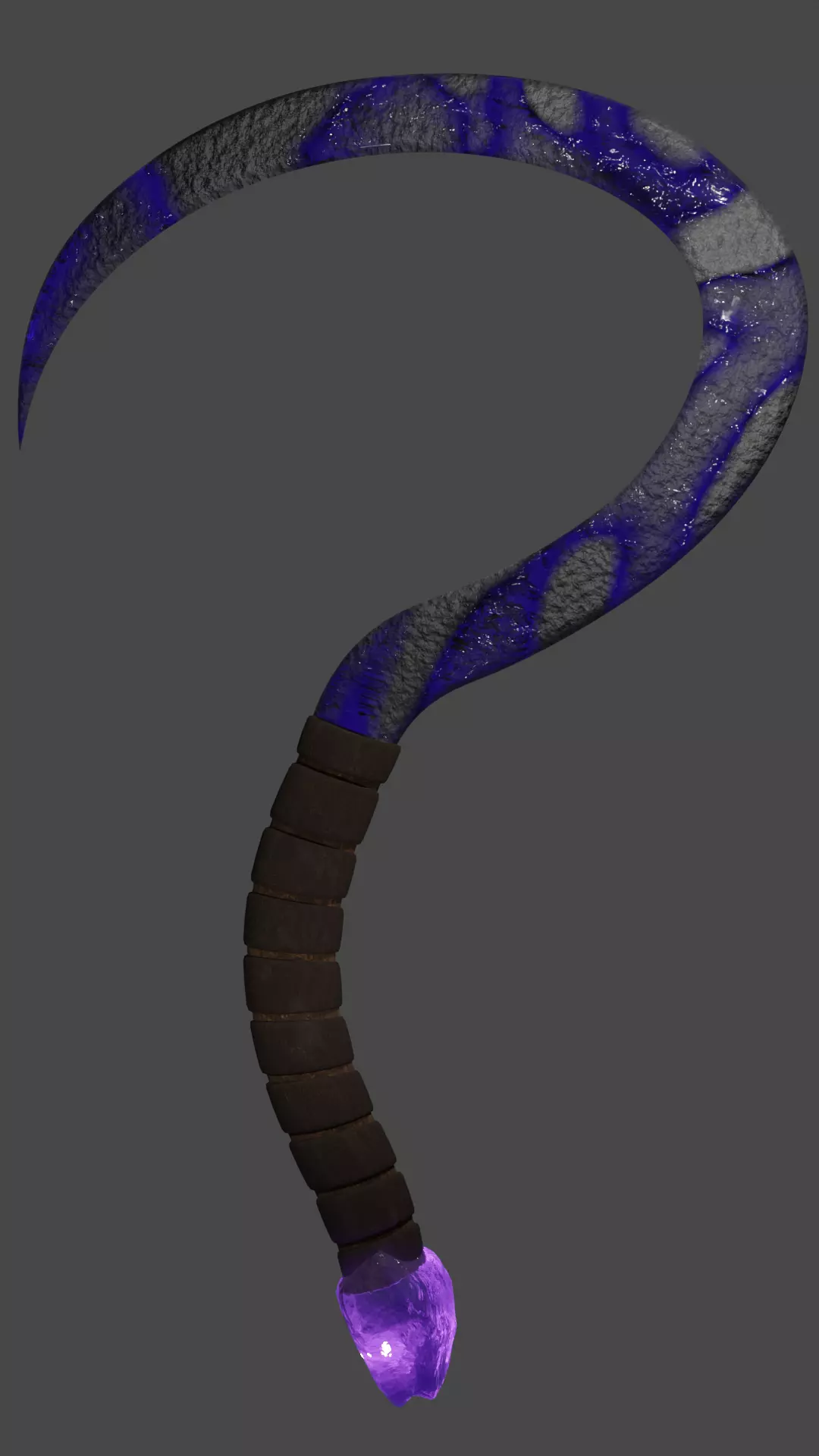 Cronus Sickle - Purple 3D model_0