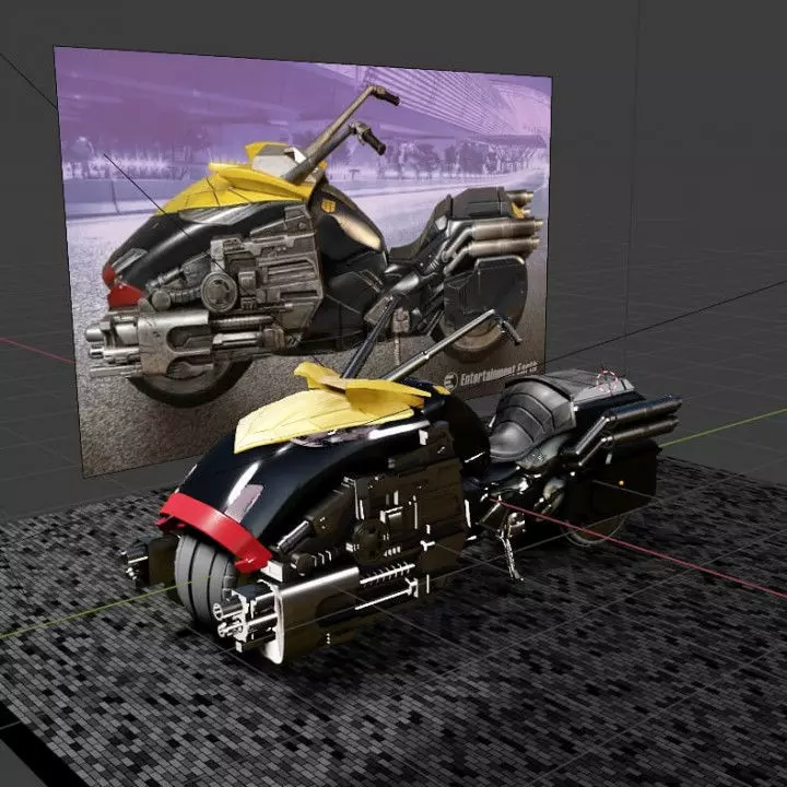 Dredd Bike 3D print model_0