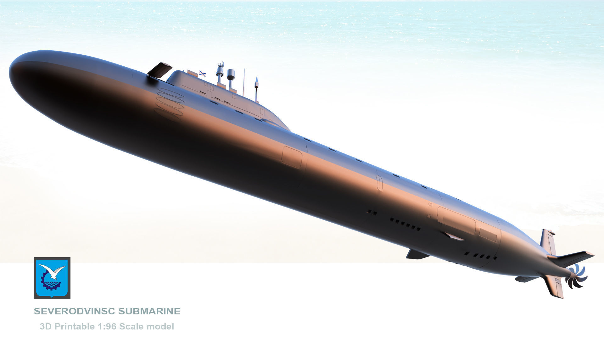 Severodvinsk Submarine 3D Print Model 3D print model_6