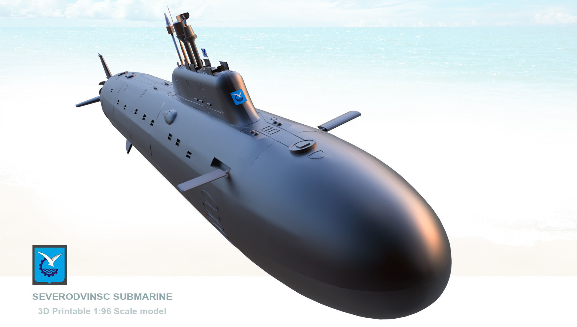 Severodvinsk Submarine 3D Print Model 3D print model_4